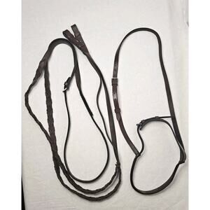 Pony Bridle English with Flash & Reins High Quality Leather Braided